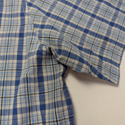 Chemise Chaps manches courtes bleu à carreaux taille L #229msch