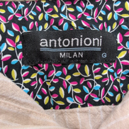Chemise Antonioni Milan 100% Lin Blanc Cassé Rayures Manches Longues Taille M