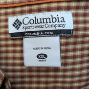 CHEMISE COLUMBIA Sportswear Carreaux Bordeaux XXL 2TG Homme 100% Coton ML