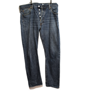 Levi’s 501 Jean Homme W36 L36 Bleu Foncé Vintage Pantalon Bouton