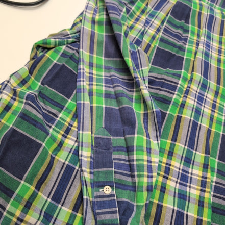 Chemise Shirt Ralph Lauren Blaire S Carreaux Vert Bleu Jaune Button Down