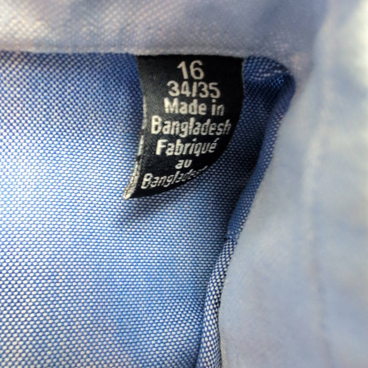 Chemise Nautica Bleu Uni 100% Coton Vintage Taille L Manches Longues