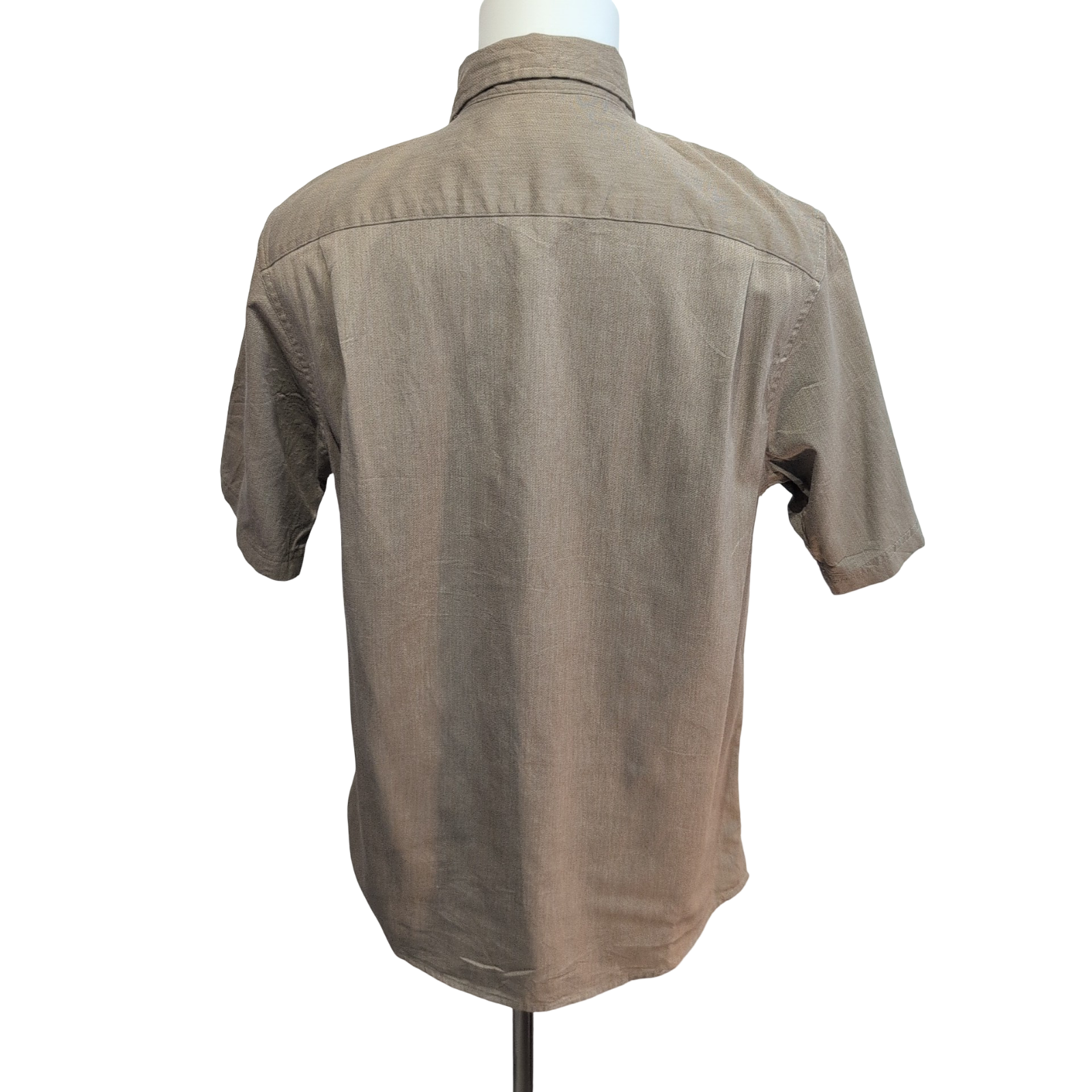 Chemise Wrangler Manche Courte Marron Clair Camel Taille M Deux Poches