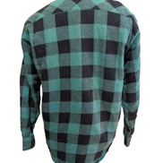 Outdoor Exchange Veste Surchemise Matelassée Carreaux Vert Noir M Vtg 🔥 |259S