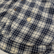 Chemise Flanelle CHAPS L Bûcheron Bleu Blanc 100% Coton |283S
