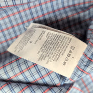 Chemise Nautica L Maurice Bleu Rouge Carreaux Manches courte Stretch Classic Fit
