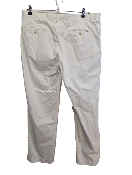 Pantalon Chino POLO RALPH LAUREN Blanc Pur ❄️ Taille W40 (48 FR) ❄️ Luxe