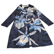 Robe de bain Mayo Bella Modest Swimwear T. S Bleu Marine Fleur NEUVE