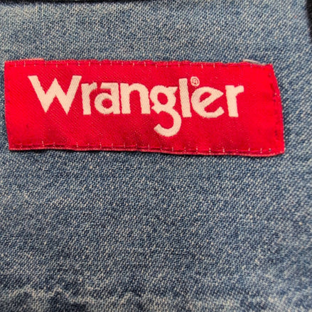 Wrangler chemise jean vintage bleu 2 poches à rabat taille M