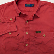 Chemise Polo Ralph Lauren vintage rouge 2 poches taille XL #2619