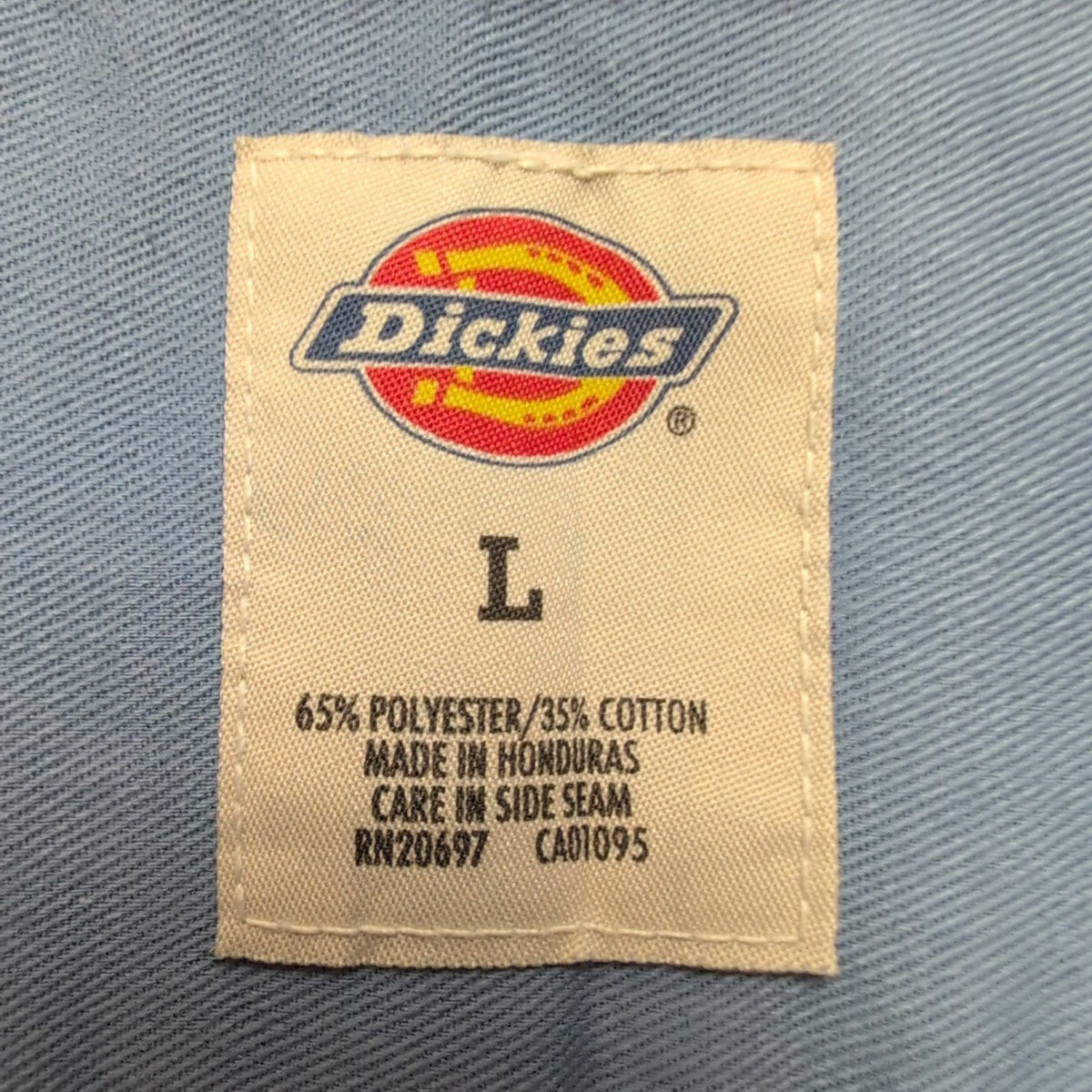 Chemise Dickies manches courtes L Bleu Clair uni Workwear USA Poches