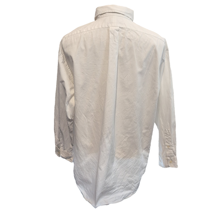 Chemise Ralph Lauren Yarmouth XL blanc Oxford logo marron coton Hong Kong