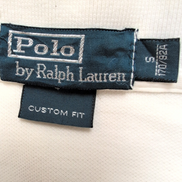Polo Ralph Lauren Homme S Blanc Logo Fluo Polo Manches Courtes Custom Fit