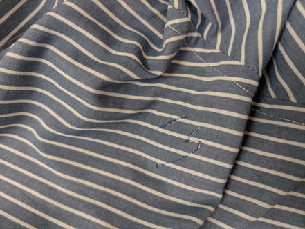 Chemise Dockers bleu à rayures taille L #168msch