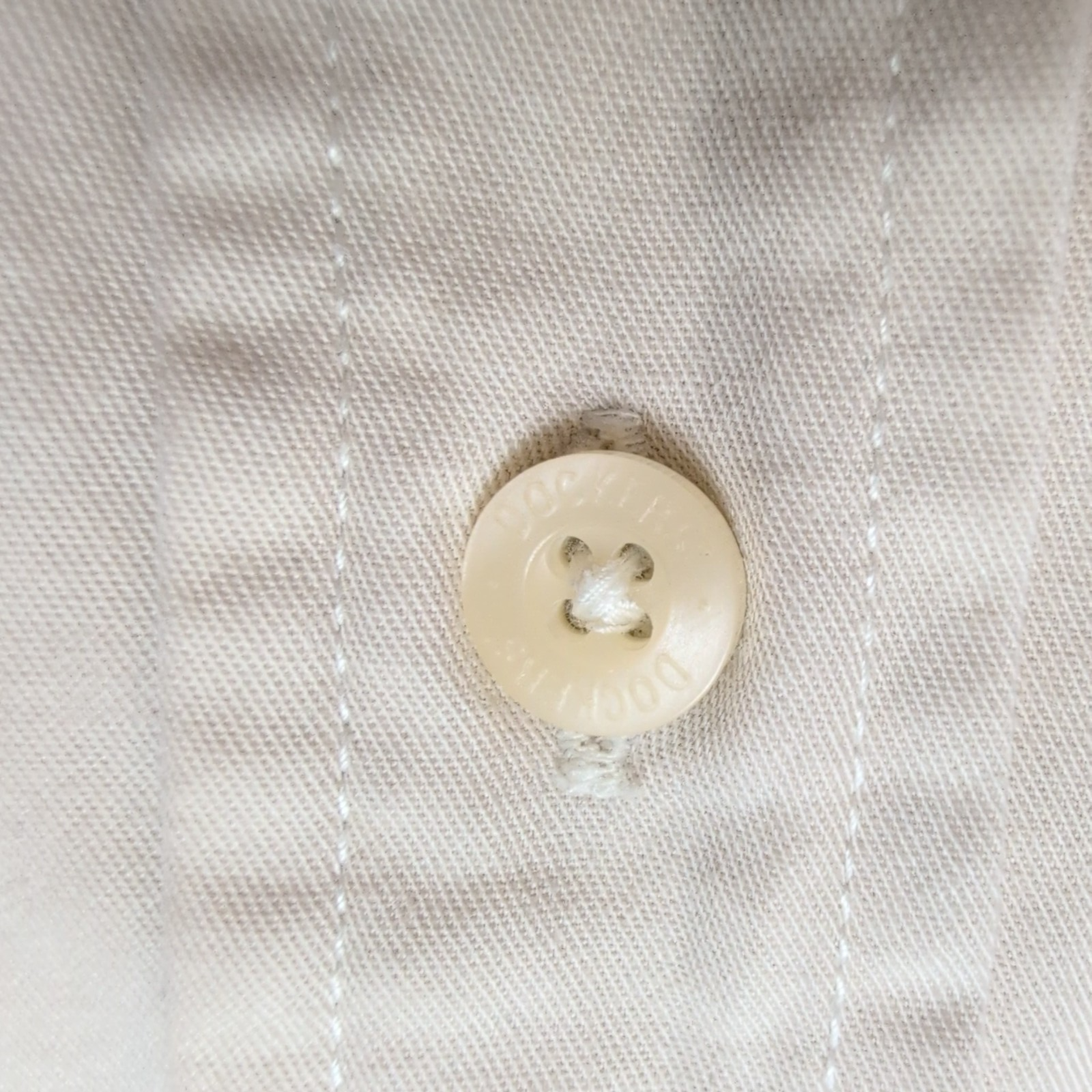 Chemise Dockers Vintage Beige avec Poche - 100% Coton - Taille L
