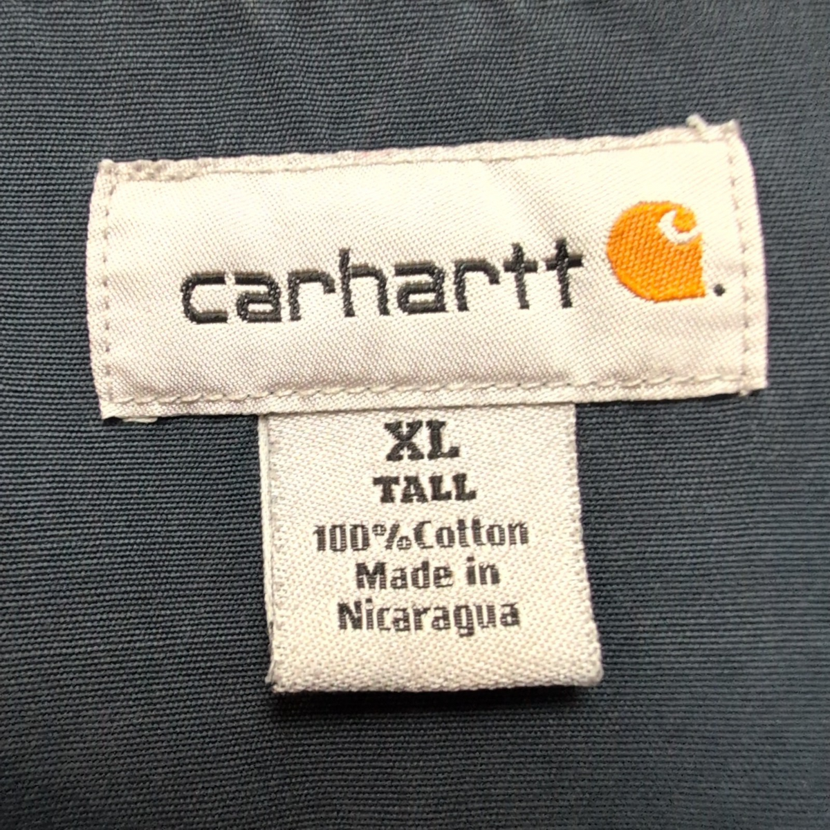 Chemise Carhartt Workwear XL bleu marine coton poche stylo rare