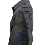 Veste Militaire Armée Grecque Marine Camouflage Bleu Noir RIPSTOP S