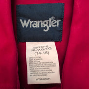 Chemise Wrangler Western 2 poches Garçon XL 14-16 ans Rouge
