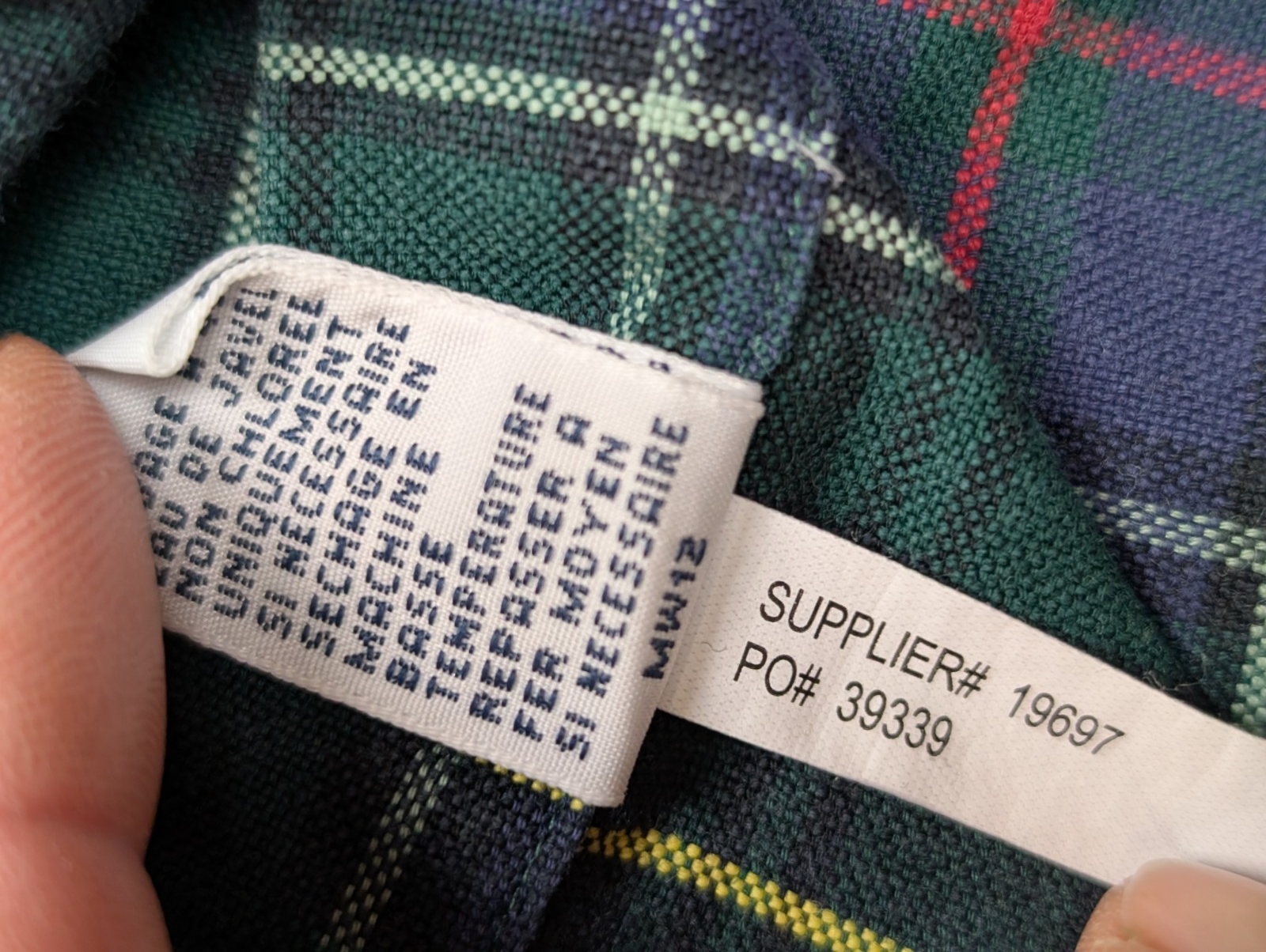 Chemise Ralph Lauren Carreaux Multicolores Manches Longues Custom Fit - Taille M