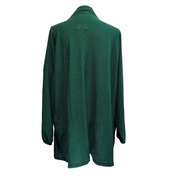 Gilet Long Femme Modasina Taille 54 Vert Foncé Ouvert Style Kimono Neuf