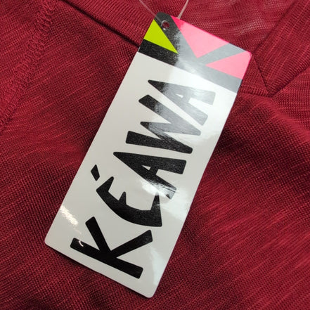 Haut Femme Kéama Taille XXL Rouge Col V Manches Longues Extensible Neuf