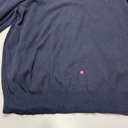 Pull Polo Ralph Lauren Bleu Marine Logo Rouge - 100% Coton - Taille XXL