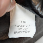 The North Face Sweat Col Rond Gris - Logo Brodé Manche - Taille L Femme