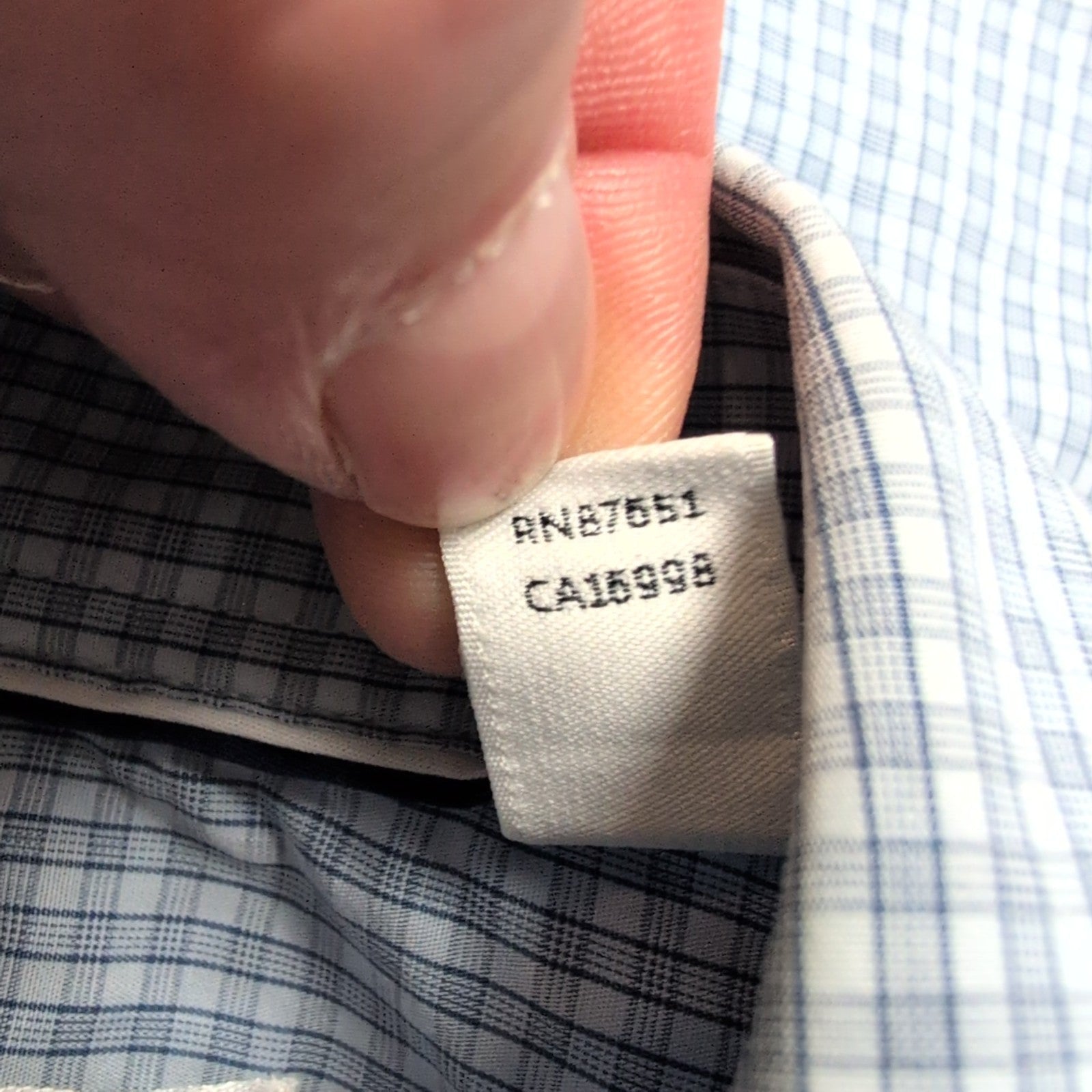 Chemise Lacoste Bleue À Carreaux Regular Fit FR 41 M Manches Longues