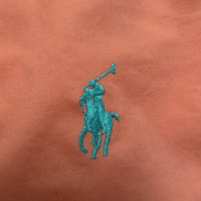 Chemise Polo Ralph Lauren Enfant XL 170/96A Orange Pastel Coton Logo Vert
