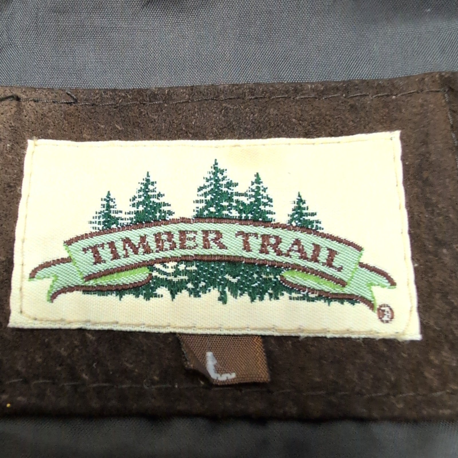 Blouson cuir nubuck marron Timber Trail taille L #32c