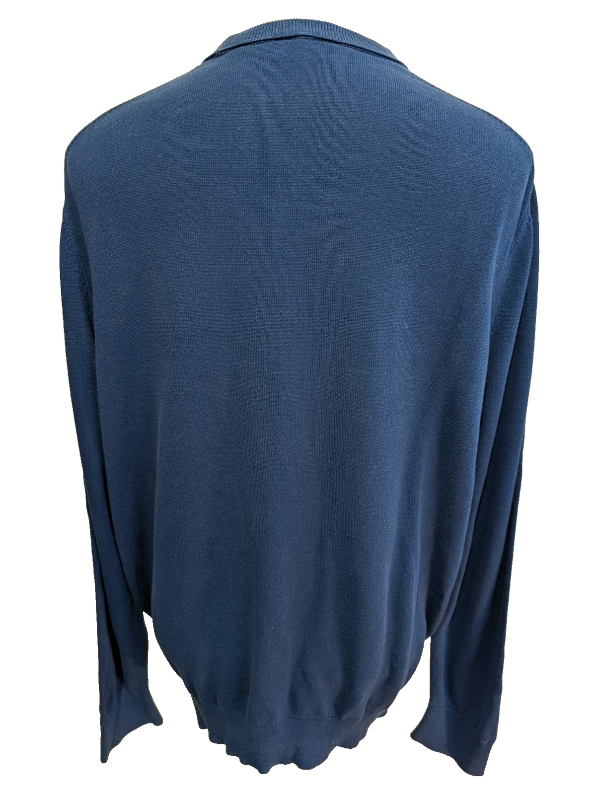 Pull Lacoste L bleu Classic Fit 100% coton col rond logo crocodile brodé