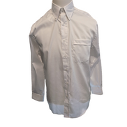 Chemise HENBURY S/M 14 1/2 blanche unie coton polyester neuve sans étiquette