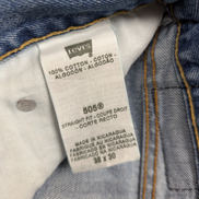 Jean Levi's 505 Regular Fit Vintage Homme W38 L30 Bleu Denim Classic Straight