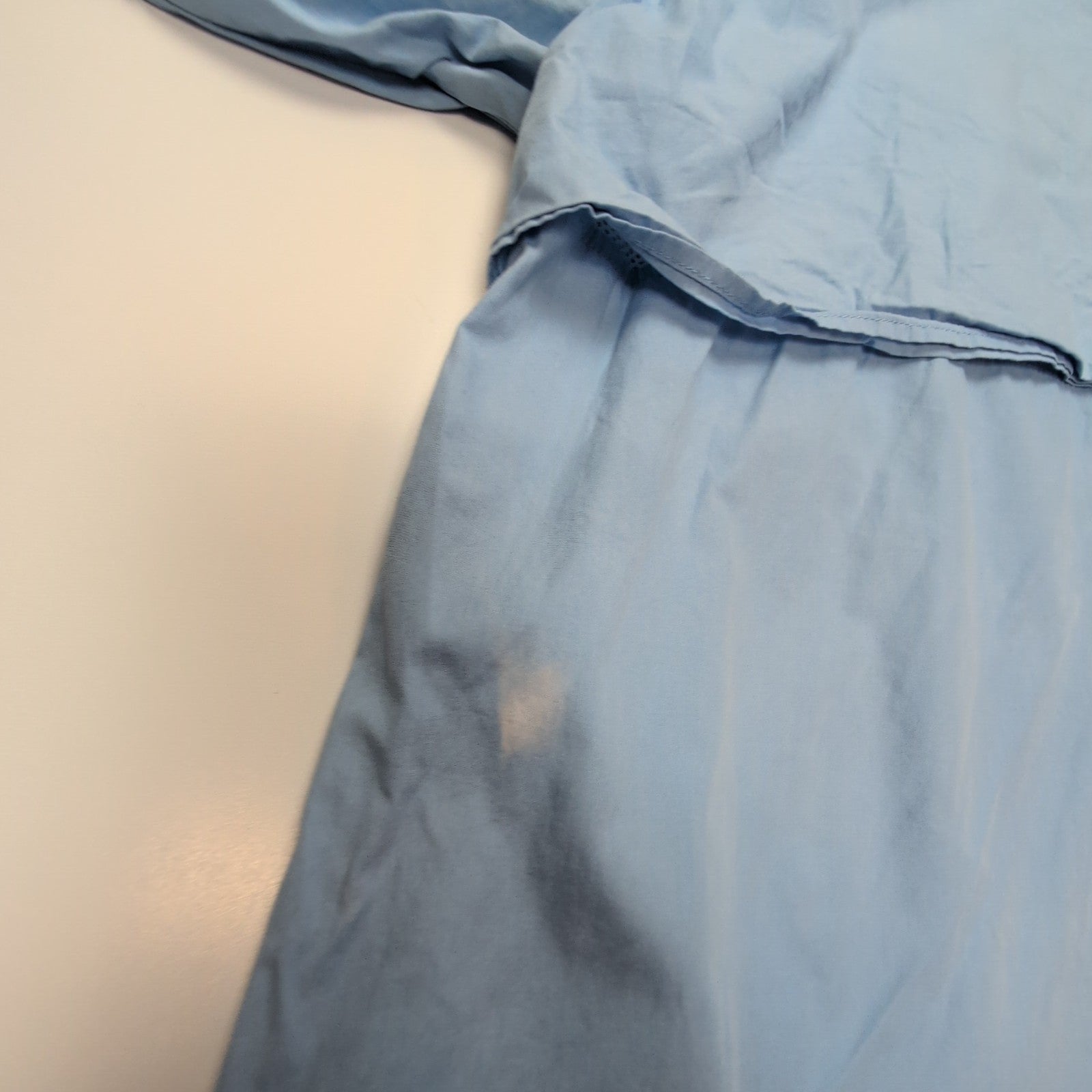 Chemise Columbia PFG bleue uni manches courtes taille L #114e