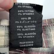 Harley Davidson chemise femme ailes d’ange brodées carreaux bordeaux taille S