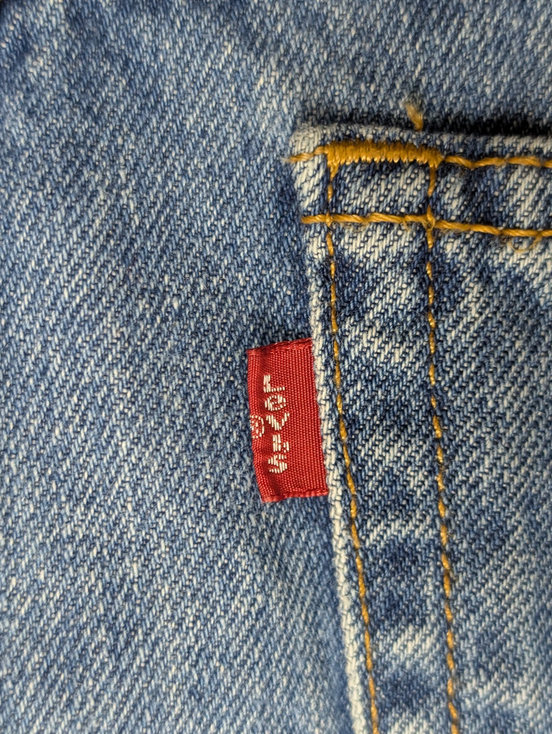 Jean Levi's 505 Regular Fit Vintage Homme W38 L30 Bleu Denim Classic Straight