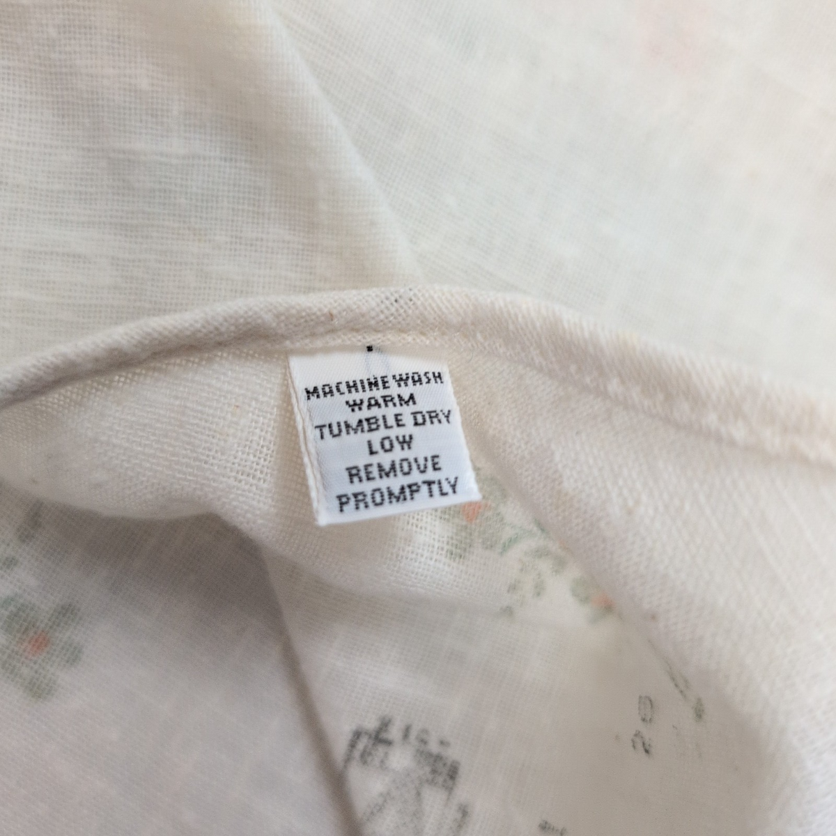 Chemise The Essley shirt M Vintage Col Pointe Beige Fleuri Manches courtes
