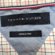 Chemise Tommy Hilfiger Wrinkle Free à Carreaux Bleu Blanc Rouge - Taille M