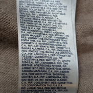 Pull Col V Tommy Hilfiger Marron Clair 100% Laine d'Agneau - Taille L / XL