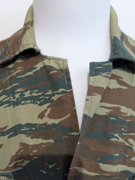 Veste militaire Vert Kaki Armée Grecque Camouflage Tiger Stripe Taille M