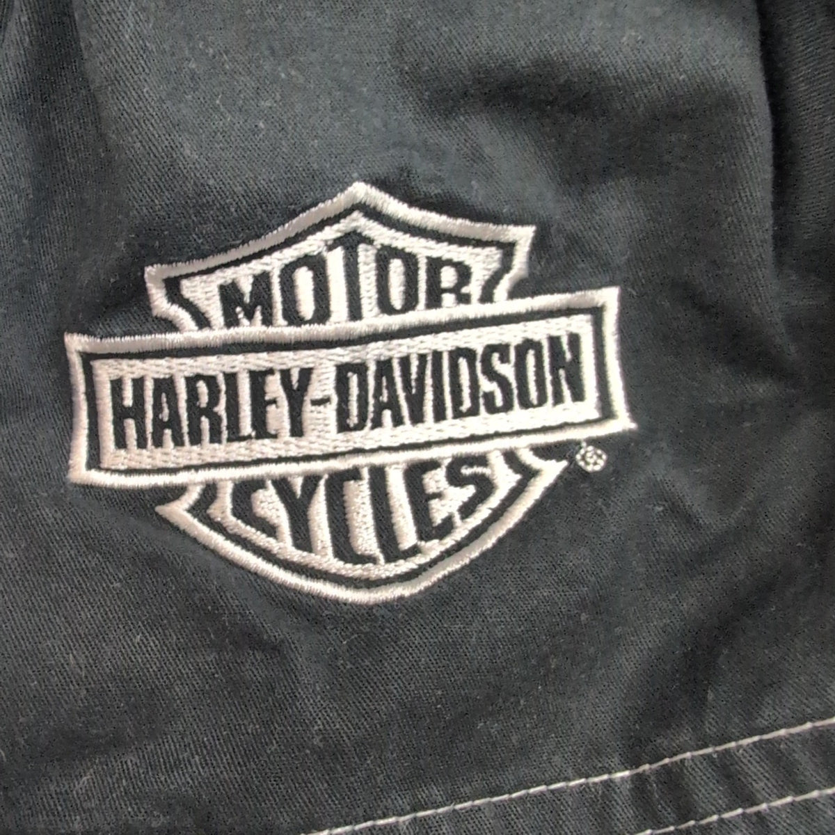 Chemise Harley Davidson L Flammes Tête de Mort 2 Poches Zippées Manches courtes