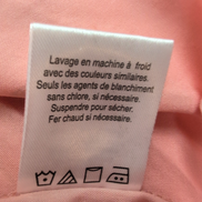Blouse Alex & Parker Femme M Rose Saumon Papillons Dorés Cache-Cœur Neuve