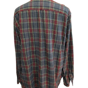 🔥 CHEMISE FLANELLE L.L. BEAN XL (TG) CARREAUX ROUGE GRIS QUALITÉ