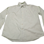 Chemise Tommy Hilfiger verte à rayures taille L #273msch