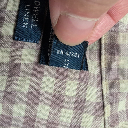 Chemise Polo Ralph Lauren LIN Caldwell M Bordeaux Crème Coton manches courtes