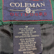 Coleman Outdoors Surchemise Matelassée Flanelle T.M Veste Carreau Vert Bleu |244