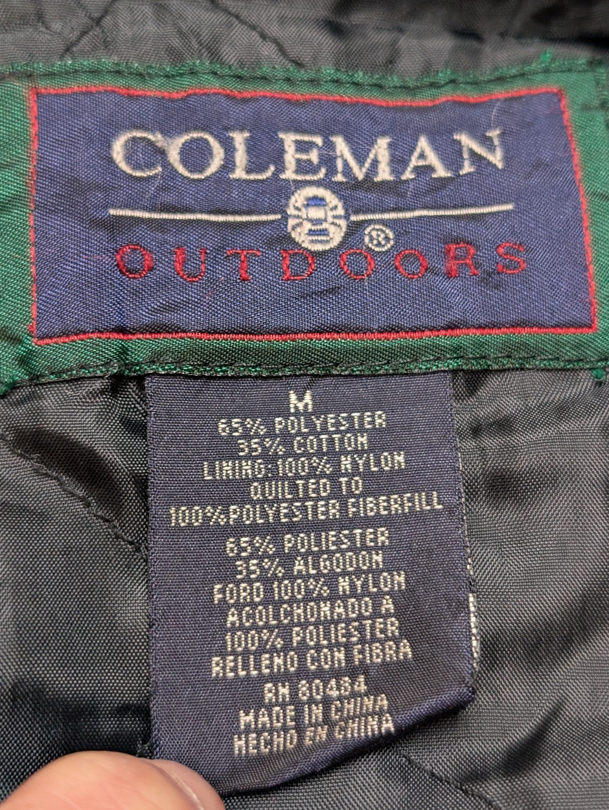 Coleman Outdoors Surchemise Matelassée Flanelle T.M Veste Carreau Vert Bleu |244