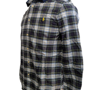 Chemise Polo Ralph Lauren Enfant L 14-16 Ans Carreaux Vert Bleu Logo Jaune