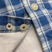 CHEMISE CHAPS FLANELLE DOUBLÉE M Bleue Carreaux VESTE Workwear