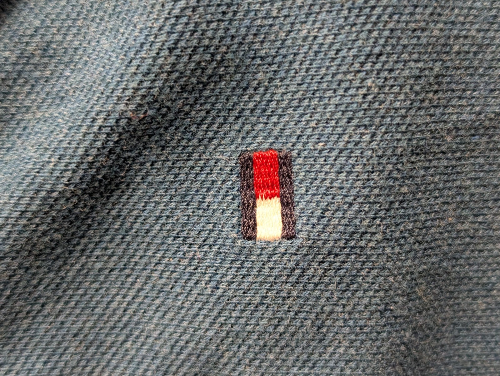 Polo Tommy Hilfiger bleu pétrole taille XL #280poltom